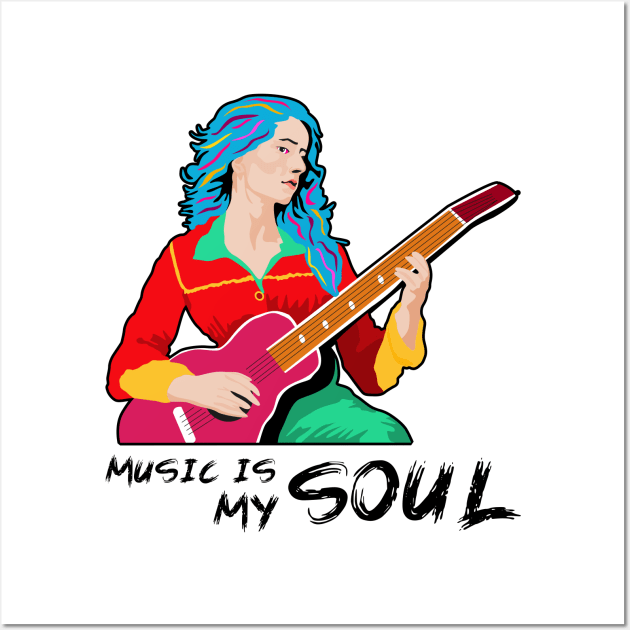 Music is My Soul Wall Art by Womens Art Store